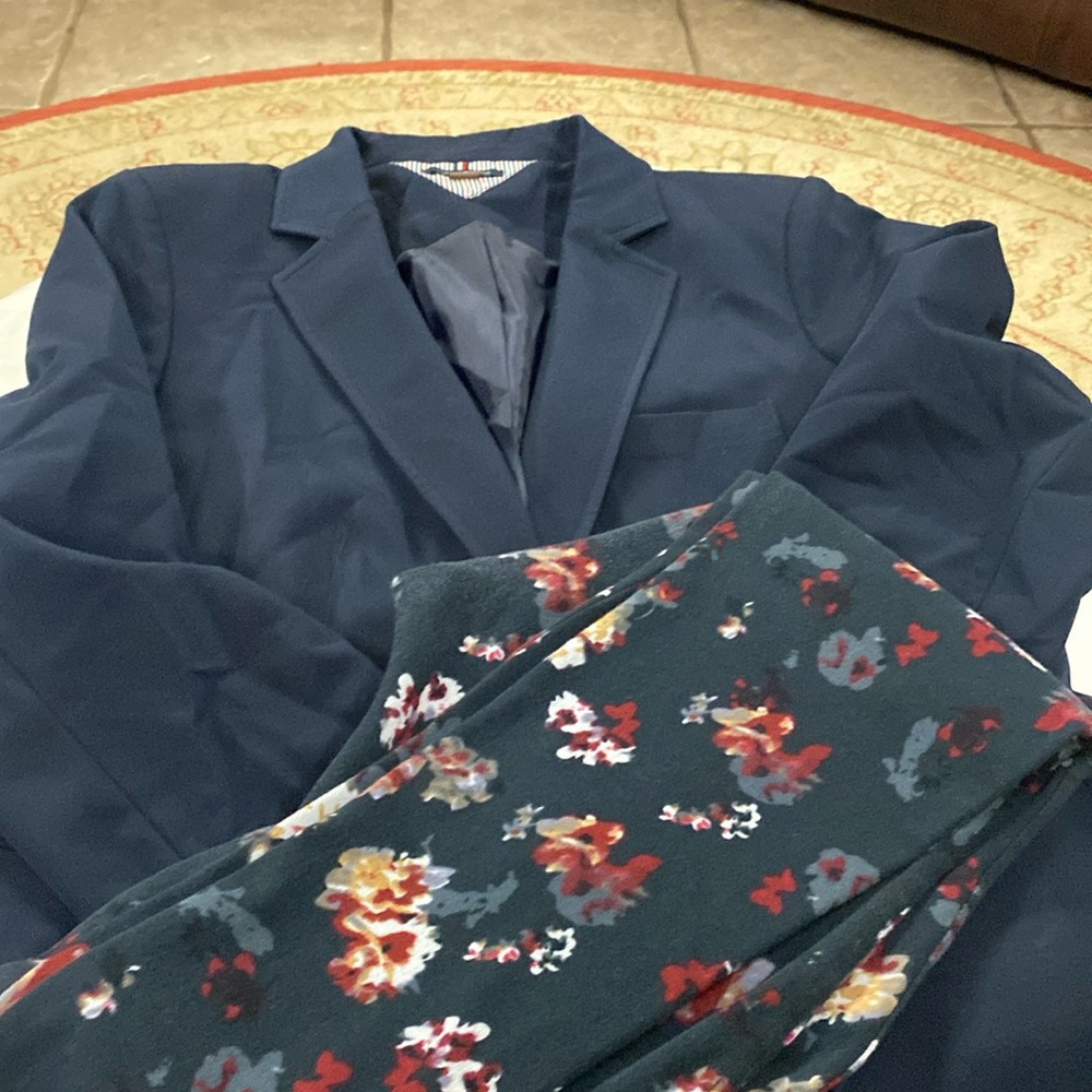 navy jacket.🧥